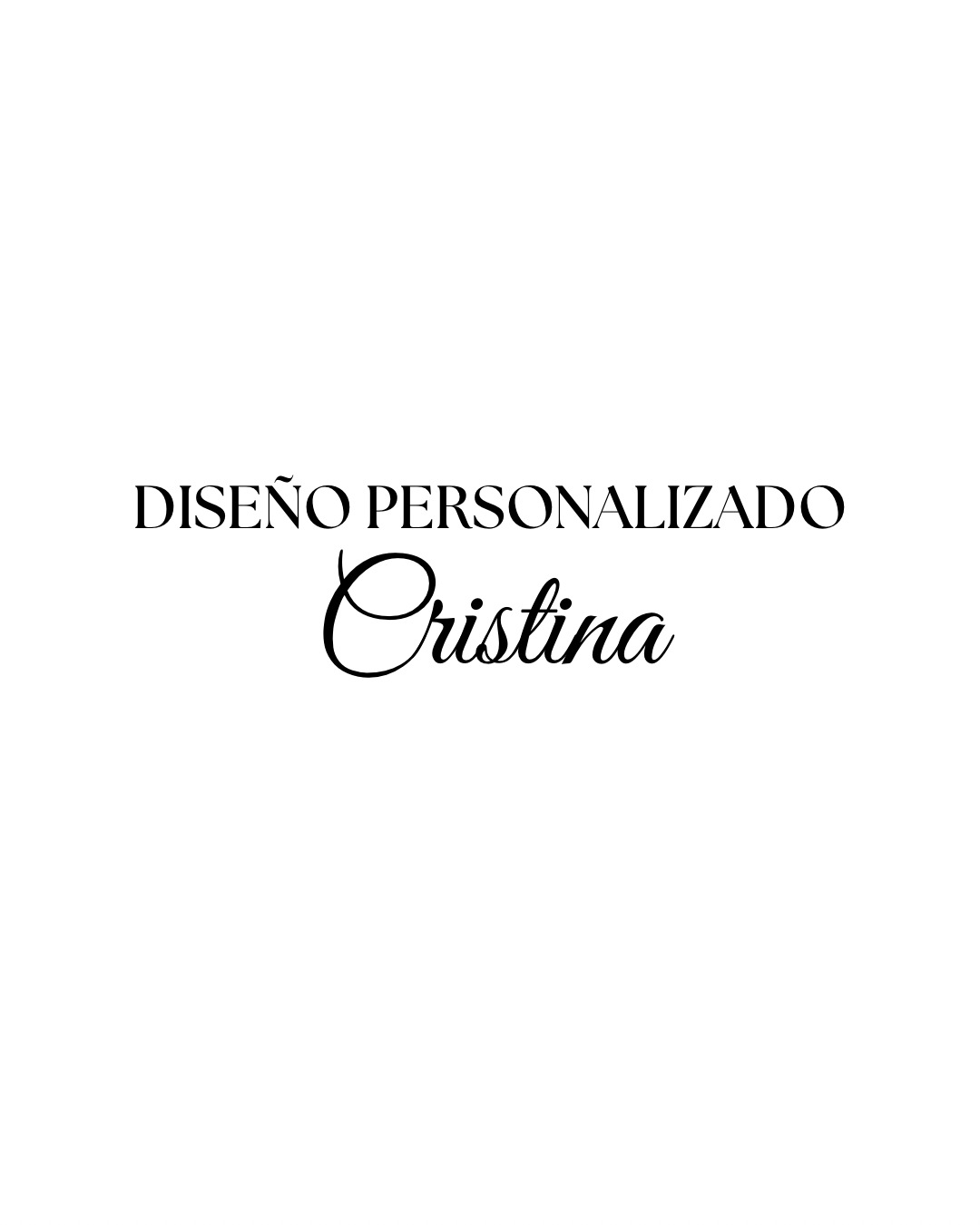 Diseño Personalizado Para Cristina