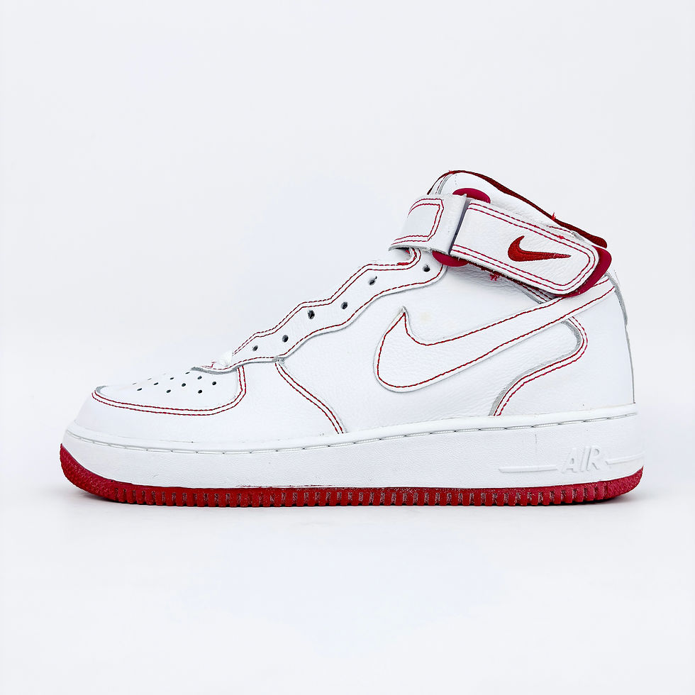 Thumbnail: 2002 Nike Air Force 1 Mid White Varsity Red 