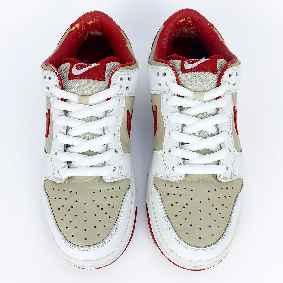 Thumbnail: 2004 Nike Dunk Low Pro Stone Varsity Red