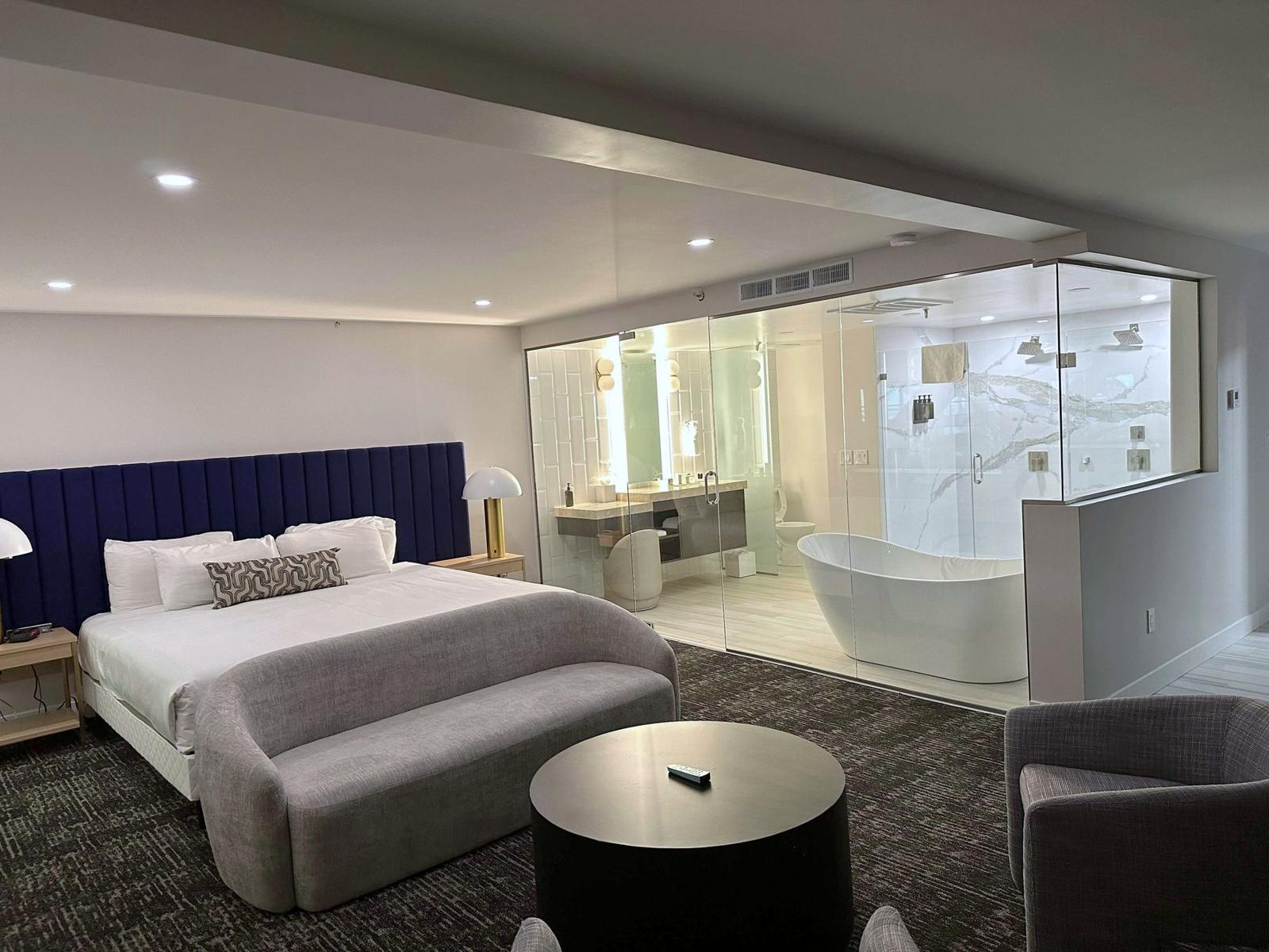 Maverick Hotel luxury suite bedroom remodel, hotel and gaming construction, West Wendover