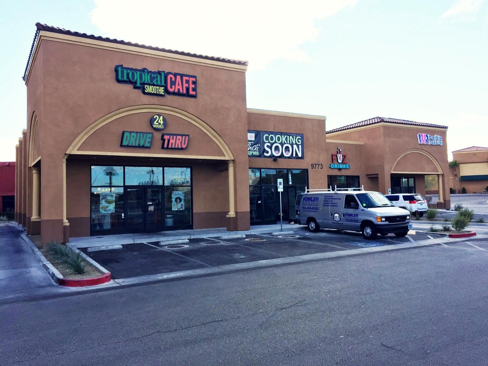 Flamingo & 215 multi-tenant retail buildings with drive-thrus, ground-up commercial construction, Las Vegas