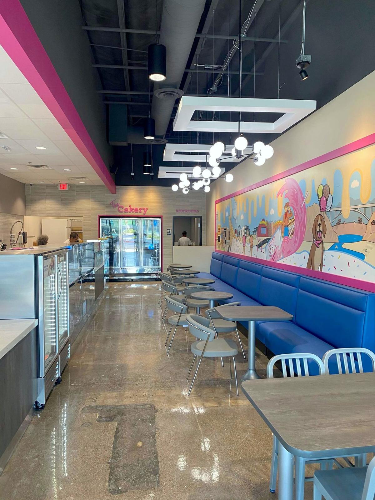 Baskin-Robbins dining room and service counter, franchise restaurant build-out, Las Vegas