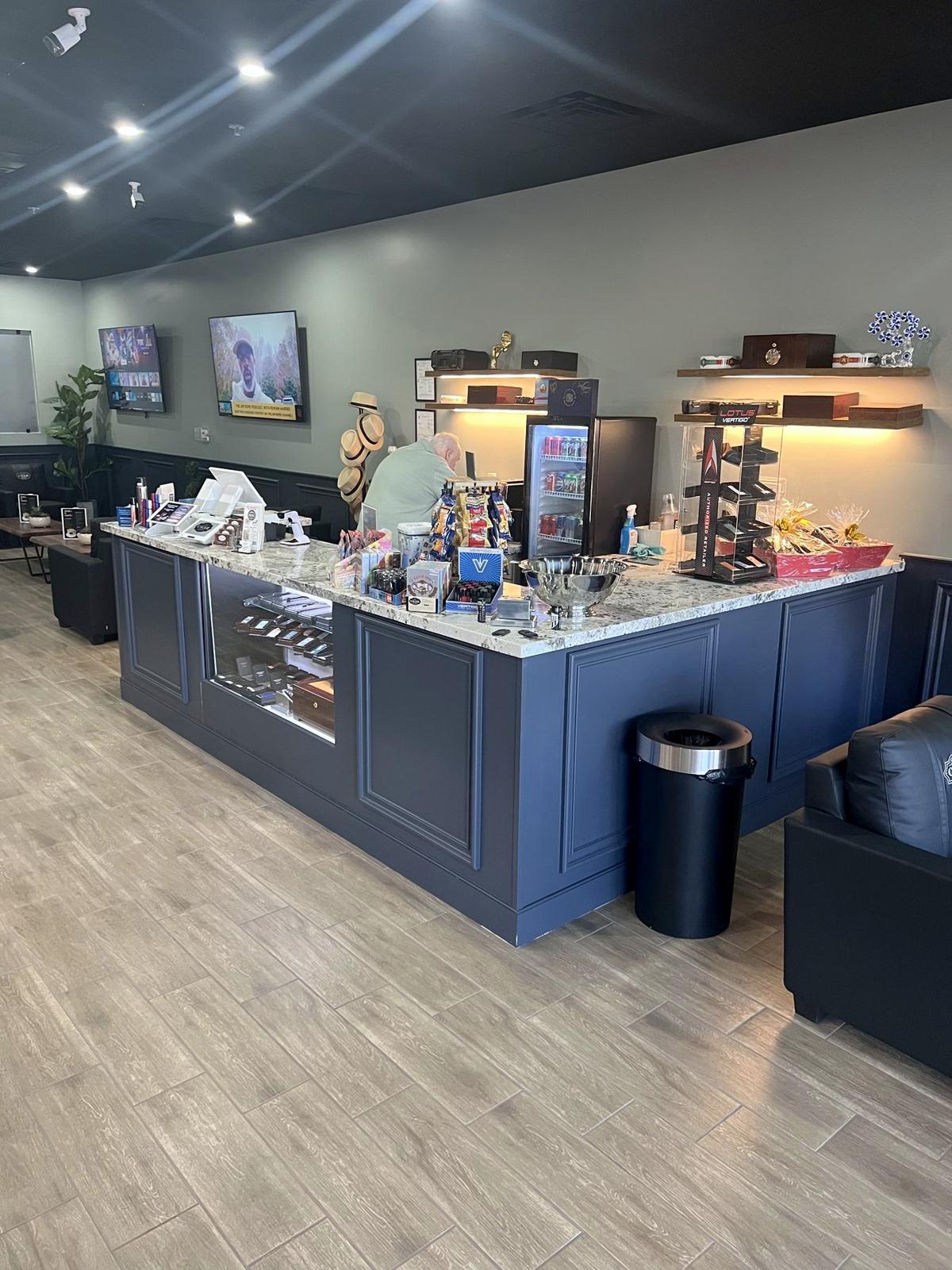 Sunset Cigar Lounge bar, retail tenant improvement, Henderson