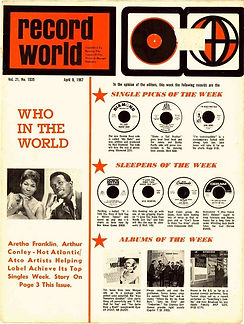 jimi hendrix rotily magazine/ record world april 8,1967