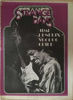 jimi hendrix newspapers 1970 / stange days october 9,1970 /