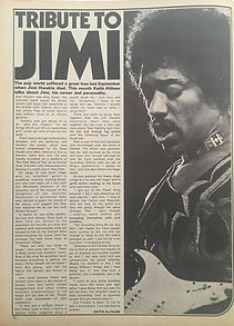 jimi hendrix collector magazines / rave Nov. 1970