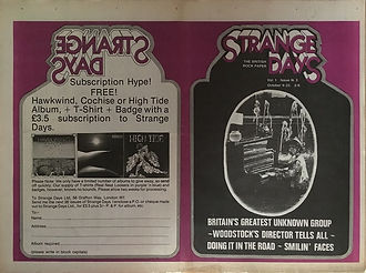 jimi hendrix newspapers 1970 / stange days october 9,1970 /