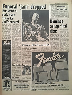 jimi hendrix newspapers: melody maker / October 3, 1970