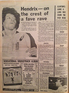 jimi hendrix newspaper 1967 collector / melody maker january 21, 1967