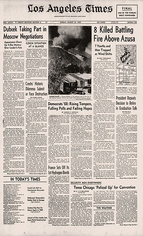 The Los Angeles Times Aug 25, 1968