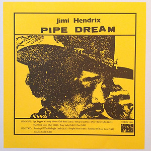 jimi hendrix rotily vinyls collector color vinyls lp/pipe dream 2010