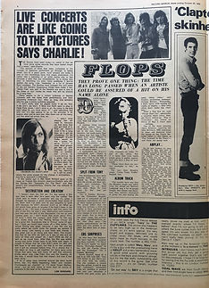 jimi hendrix newspapers 1969/record mirror october 25 1969