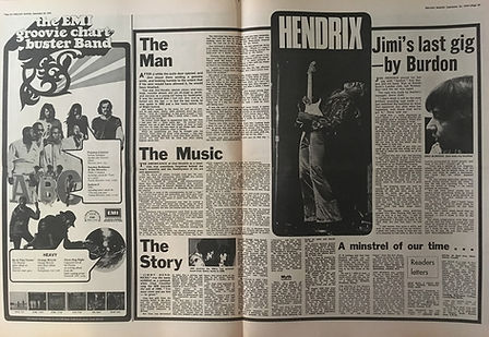 jimi hendrix newspapers: melody maker / September 26, 1970