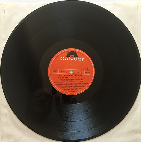 jimi hendrix album vinyl lps/isle of wight 1971 freedom was censored spanish