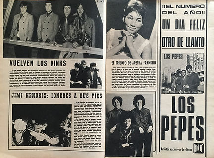 jimi hendrix collector magazines 1967 / spanish /discobolo june 67