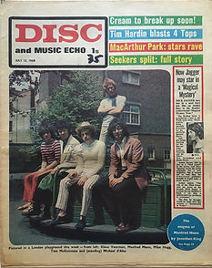 jimi hendrix newspapers/disc music echo july 13 1968
