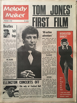 jimi hendrix newspaper collector/melody maker 9/12/1967