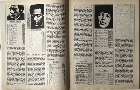 jimi hendrix magazine 1969 / rock & folk march 1969