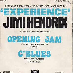 1971 jimi hendrix singles vinyls/opening jam/c"blues vogue 1971