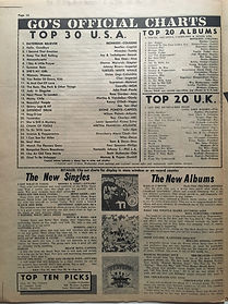 jimi hendrix newspaper/go / top 20 albums/ are you expeienced N°7