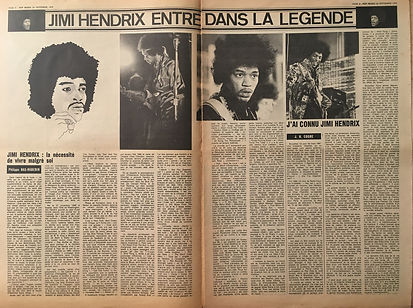 jimi hendrix newspapers 1970 / pop music : September 24,1970