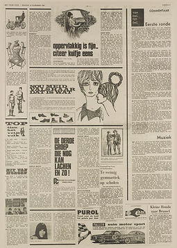 jimi henrix newspaper/ het vrije volk dec.16, 1966
