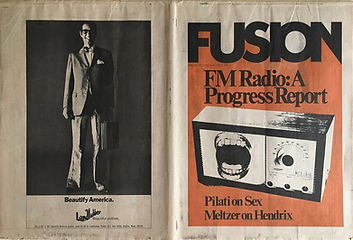 jimi hendrix newspapers 1970 / fusion october 30, 1970
