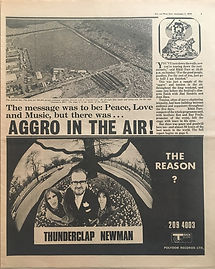 jimi hendrix newspaper 1970 /disc music echo september 5, 1970 / isle of wight festival