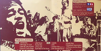 jimi hendrix family edition memorabilia /booklet promotional / live at woodstock