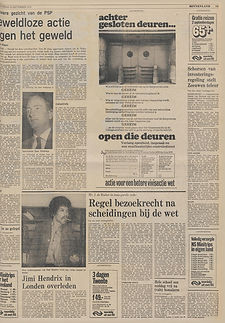 jimi hendrix newspapers 1970 / trouw September 19, 1970