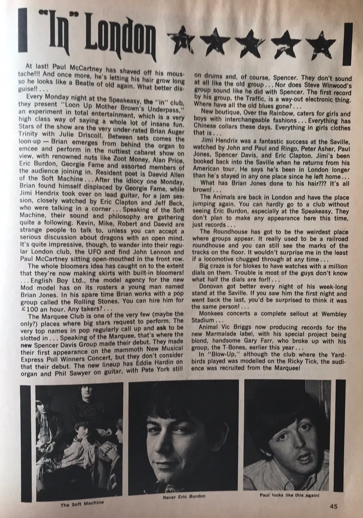 jimi hendrix collector magazines/Teenset september 1967 in london : jimi hendrix experience