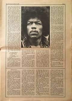 jimi hendrix newspapers 1970 / rolling stone : october 15 1970 / part 5