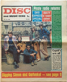 jimi hendrix newspaper/disc music echo july 20 1968