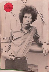 jimi hendrix magazine collector /popfoto 4/1967