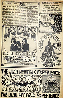 jimi hendrix newspaper/berkeley barb: feb 2-8 1968