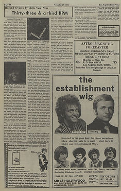 jimi hendrix newspapers 1970 / los angeles free press : november 27, 1970