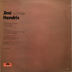 jimi hendrix vinyl album lp/isle of wight norway 1971