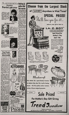 san angelo standard-times  may 6, 1969 archives press collection