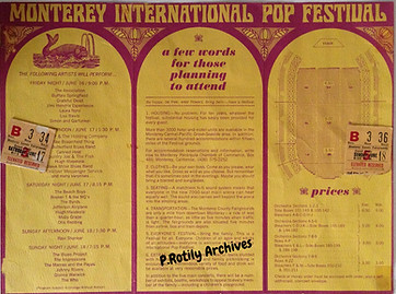 jimi hendrix rotily memorabilia/monterey pop hamdbill