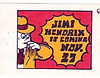 jimi hendrix memorabilia 1968/little booklet : concert november 27 1968