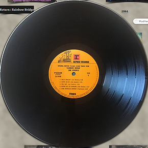 jimi hendrix album vinyl LPs / side 1 / rainbow bridge 1979 japan