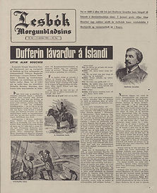 jimi hendrix newspaper/ lesbok 'morgunbladsins   october 8 1967