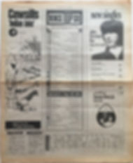 jimi hendrix newspaper/new musical express june 22 1968 / top 15 lps : smash hits N°7