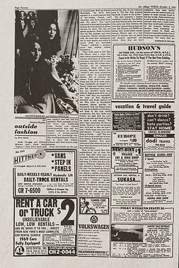 newspapers THE VILLAGE VOICE  October. 2,  1969