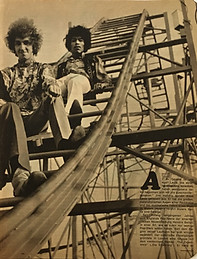 jimi hendrix collector magazine/bravo N°39 september 1967 double page photo