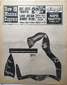 jimi hendrix newspaper 1968/new musical express november 2 1968