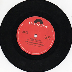 jimi hendrix vinyls singles collector/ side b / purple haze australia 1972