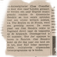 jimi hendrix collector newspaper 1967 HET VRIJE VOLK March 11, 1967