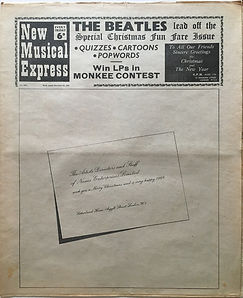 jimi hendrix newspapers/new musical express 23/12/1967