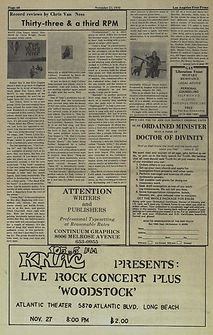 jimi hendrix newspapers 1970 / los angeles free press : november 27, 1970